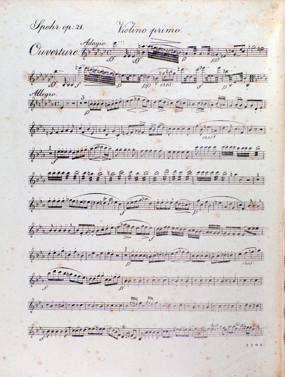 Page de partition musicale de l