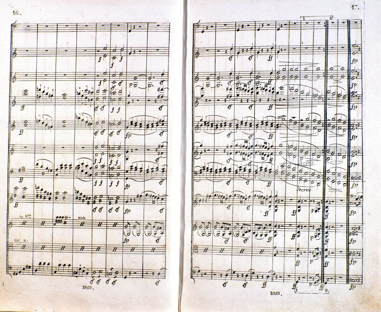 Page de la première édition allemande de la partition de la Symphonie n° 1 en do majeur du compositeur allemand Ludwig van Beethoven - Unknown artist