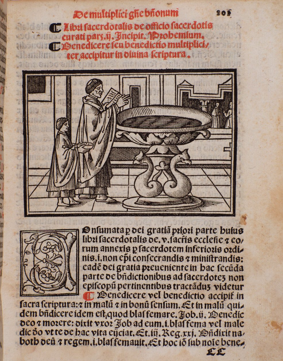 Page du livre liturgique « Liber Sacerdotalis » par Castellini - Unknown artist