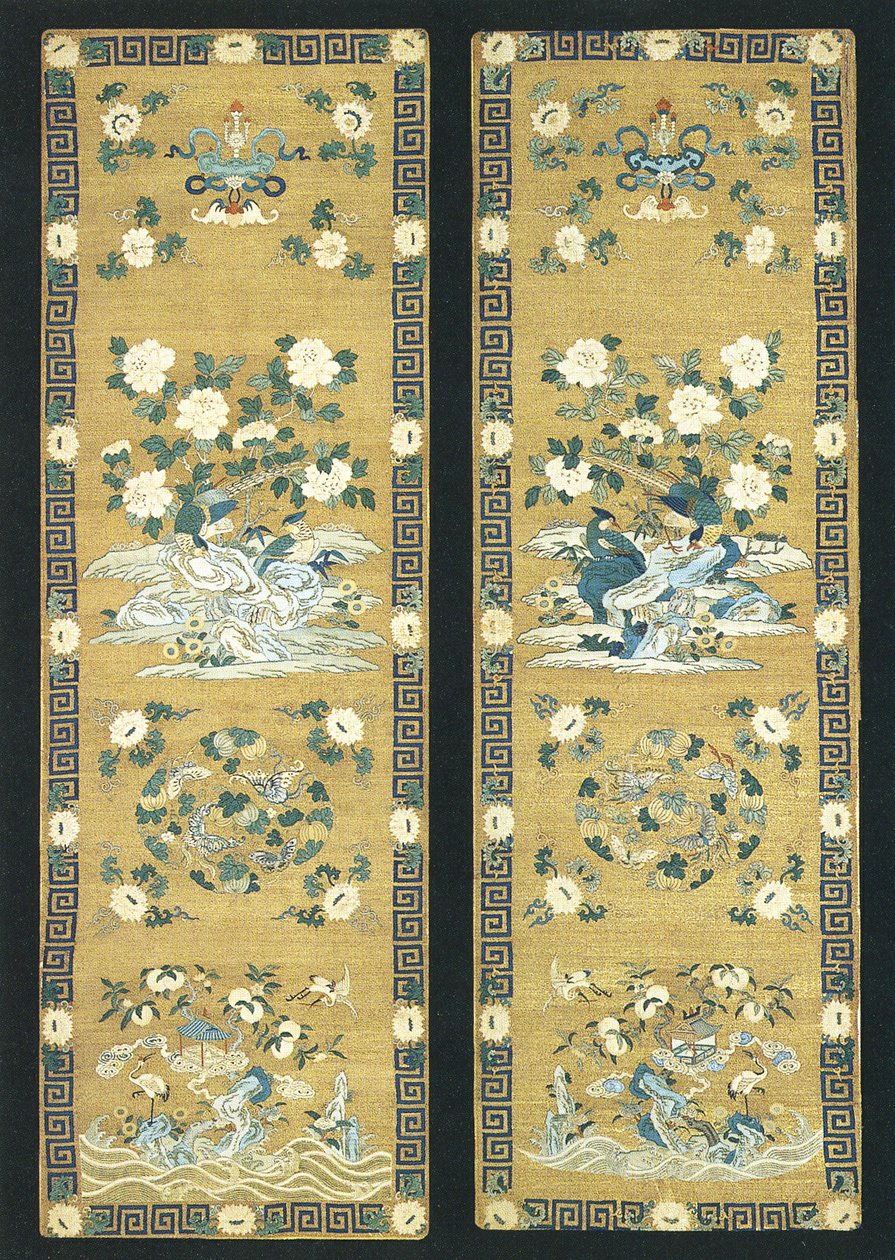 Paire de panneaux de chaise - Unknown artist