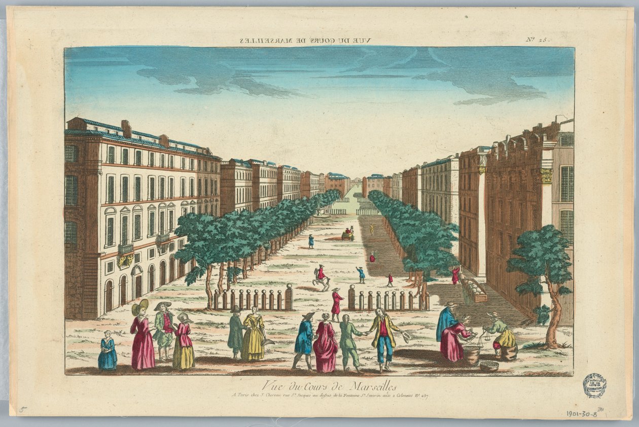Peep-show, Vue du Cours de Marseille, No. 25 - Unknown artist