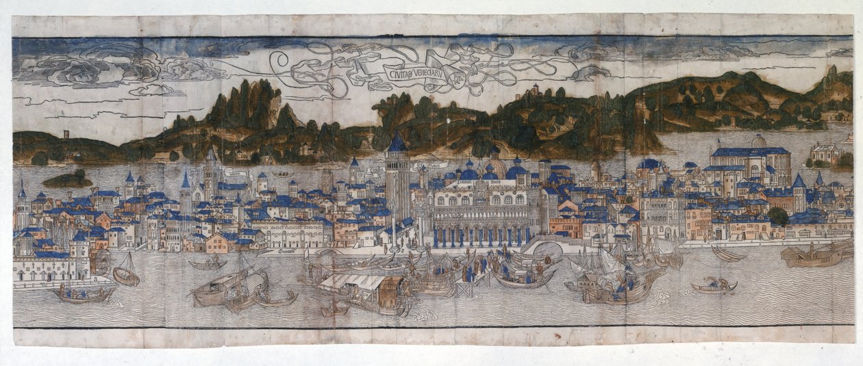 Vue en perspective de Venise - Unknown artist