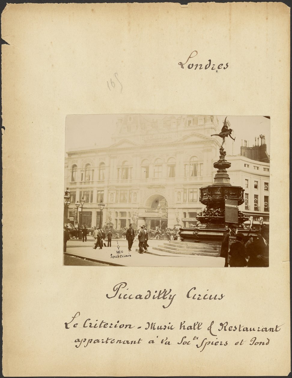 [Piccadilly Circus et Criterion Theatre] - Unknown artist