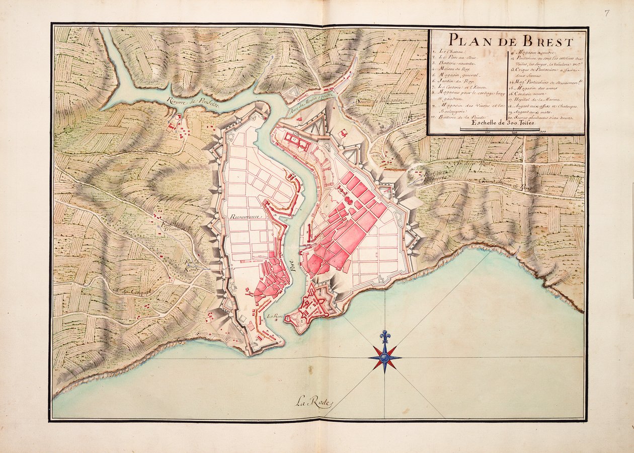 Plan de Brest - Unknown artist