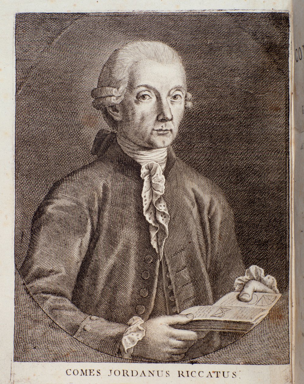 Portrait de Giordano Riccati (gravure) - Unknown artist