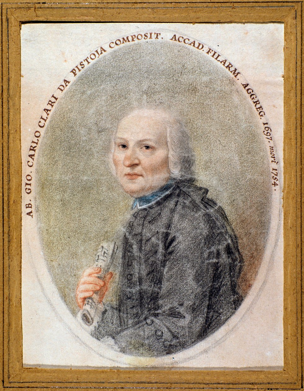 Portrait de Giovanni Carlo Maria Clari (aquarelle) - Unknown artist
