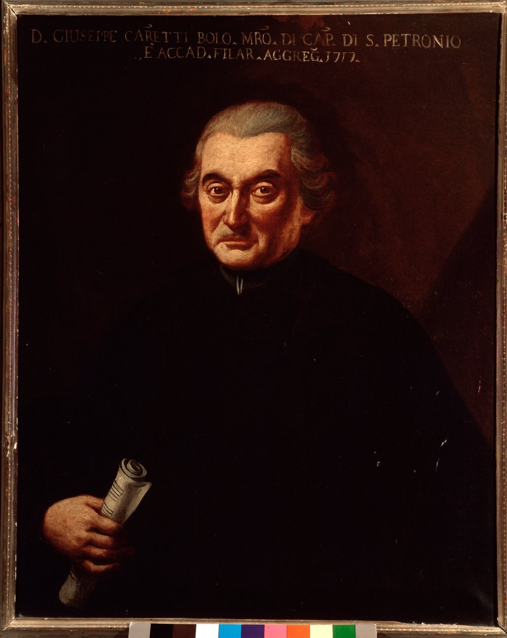 Portrait de Giuseppe Maria Caretti (1690-1774) compositeur italien. Peinture anonyme. 18ème siècle. Bologne, civico Museo Museo - Unknown artist