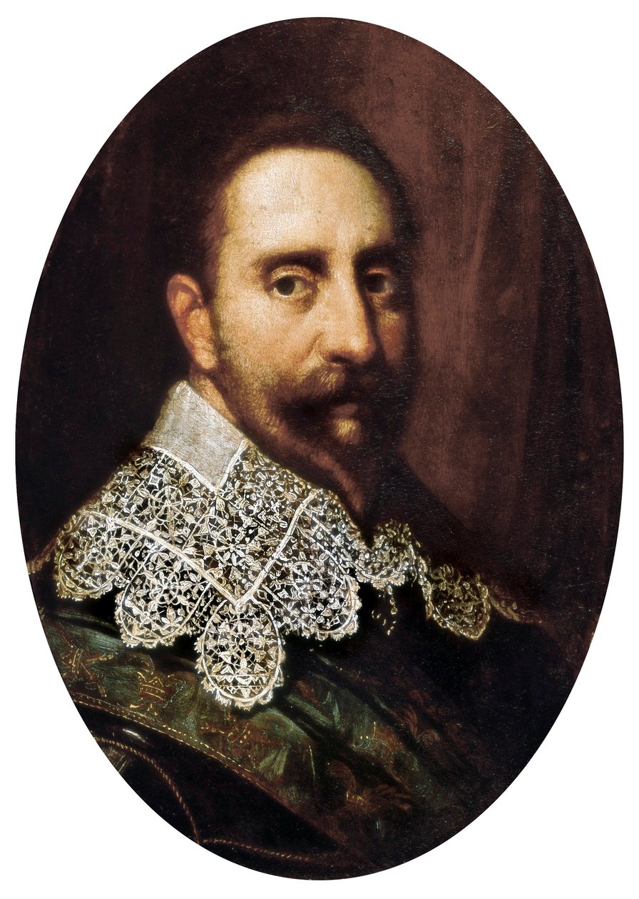 Portrait de Gustave-Adolphe II (1594-1632), roi de Suède de 1611 à 1632. Peinture. Padoue, Musée municipal de Padoue. - Unknown artist