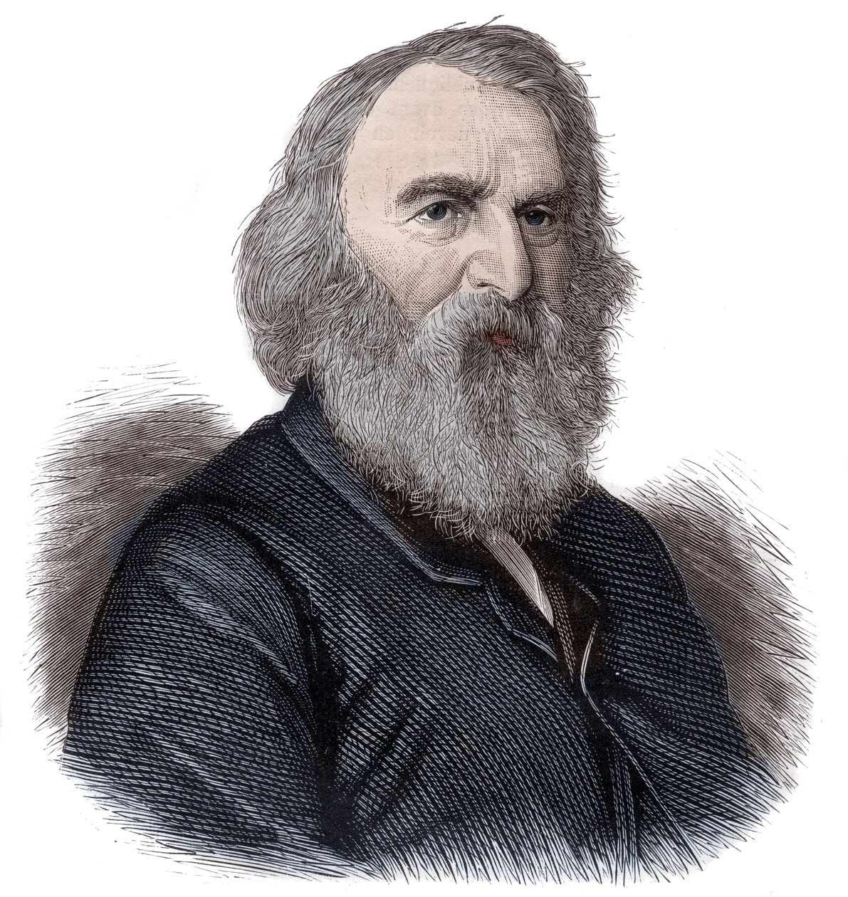 Portrait de Henry Longfellow, poète et éducateur américain - Unknown artist