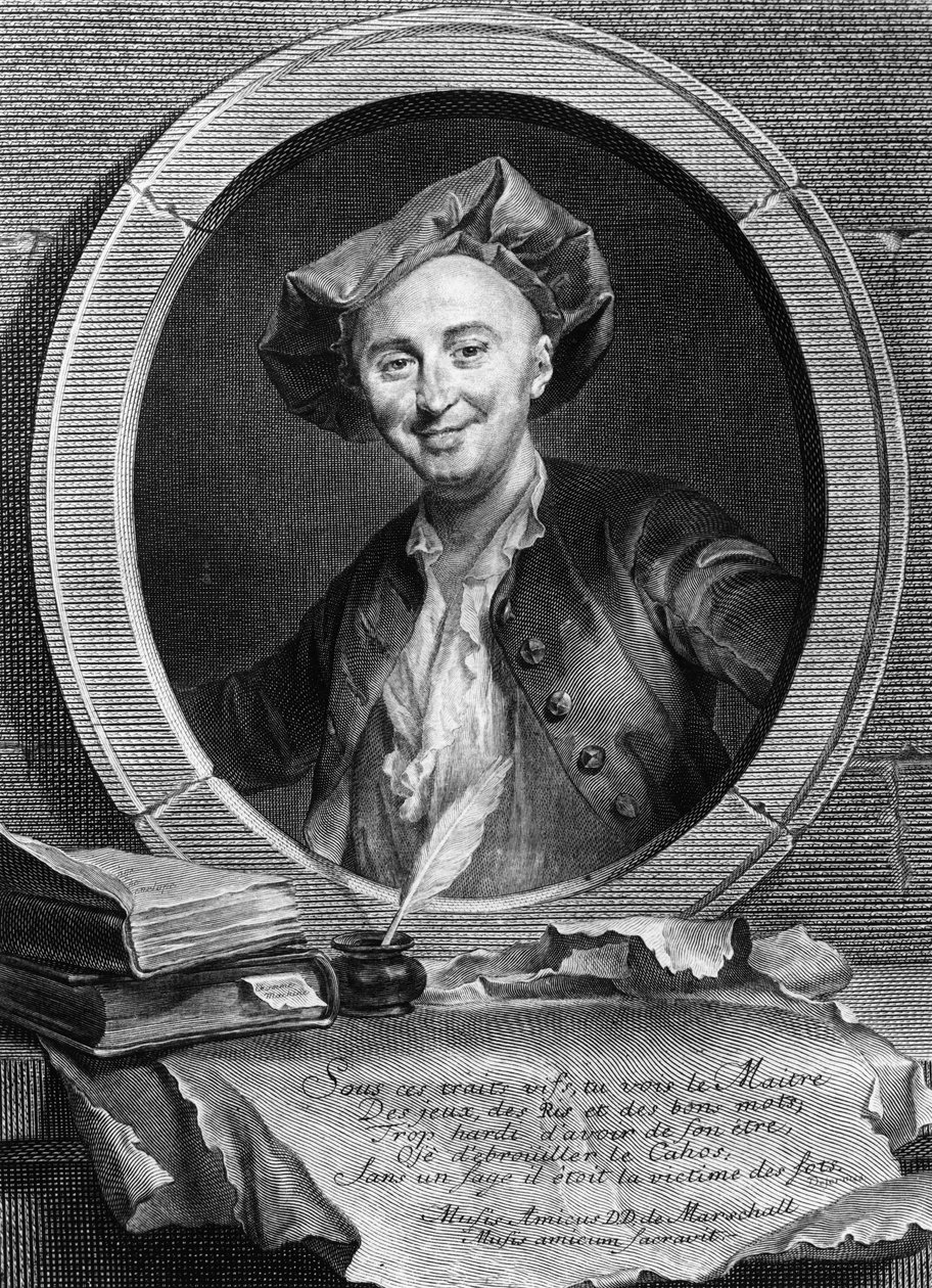 Portrait de Julien Offray de La Mettrie (1709-1751) médecin et philosophe français - Unknown artist