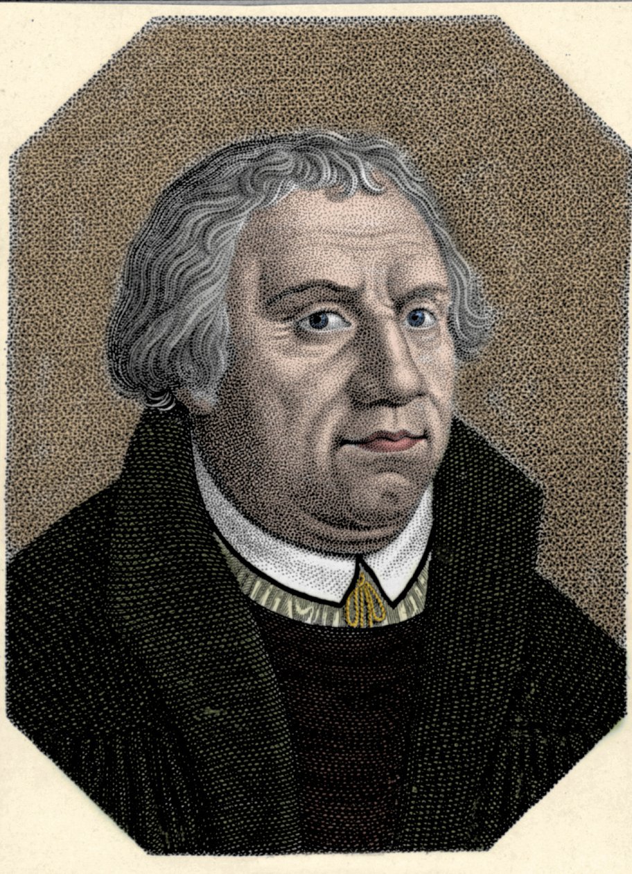 Portrait de Martin Luther (1483-1546) réformateur religieux allemand - Unknown artist