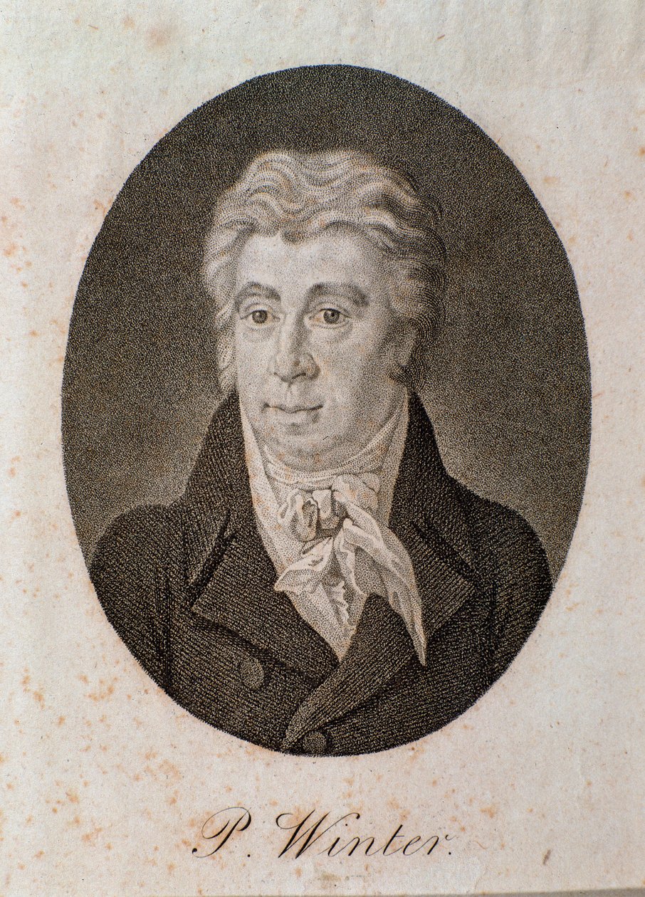 Portrait de Peter Winter (gravure) - Unknown artist