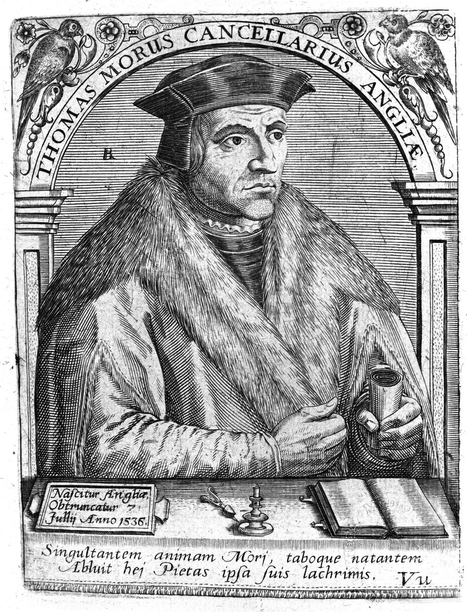 Portrait de Thomas More (1478 - 1538), homme politique et humaniste anglais - Unknown artist