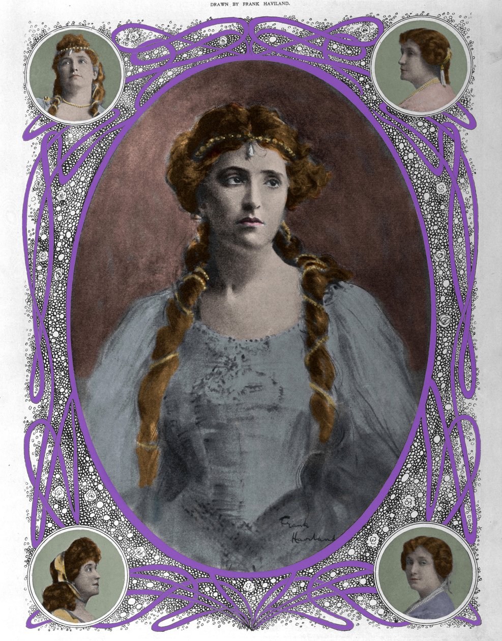 Portrait de la chanteuse Nellie Melba - Unknown artist