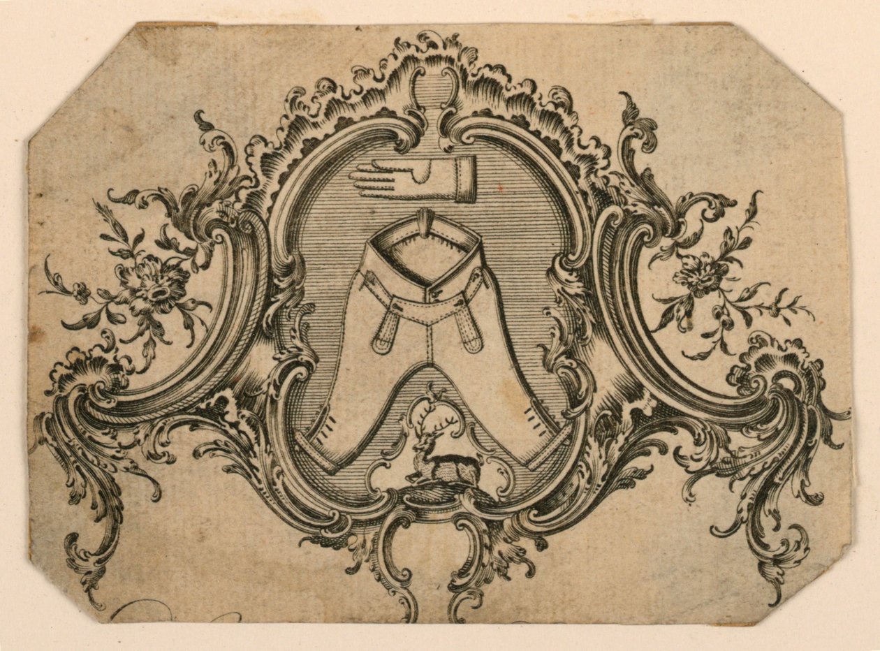 Carte de visite possible pour un marchand de vêtements - Unknown artist