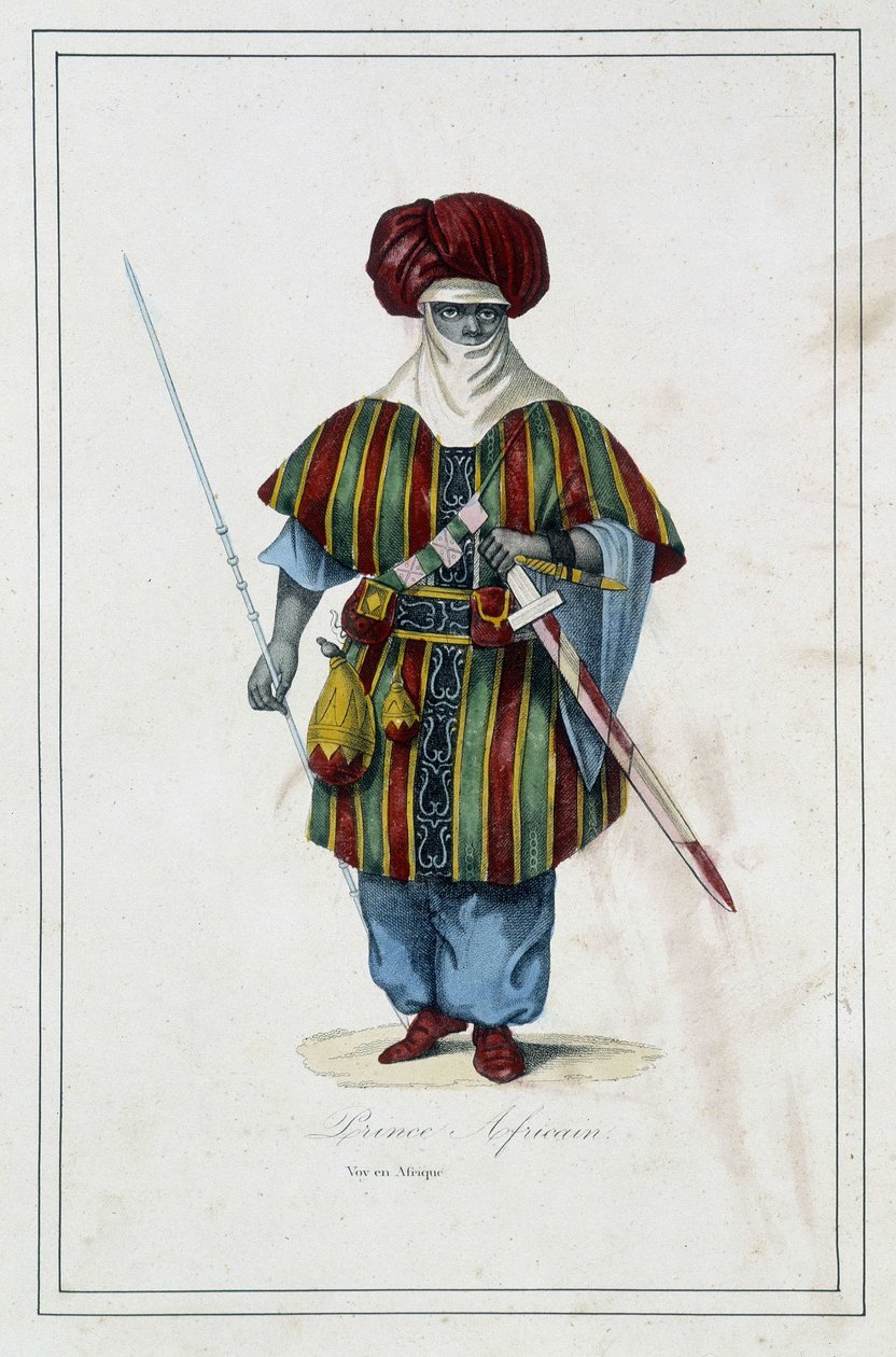 Prince africain - dans « Les différents peuples de la terre » par Père Paul Jonhanneaud, Librairie des Bons livres - Unknown artist