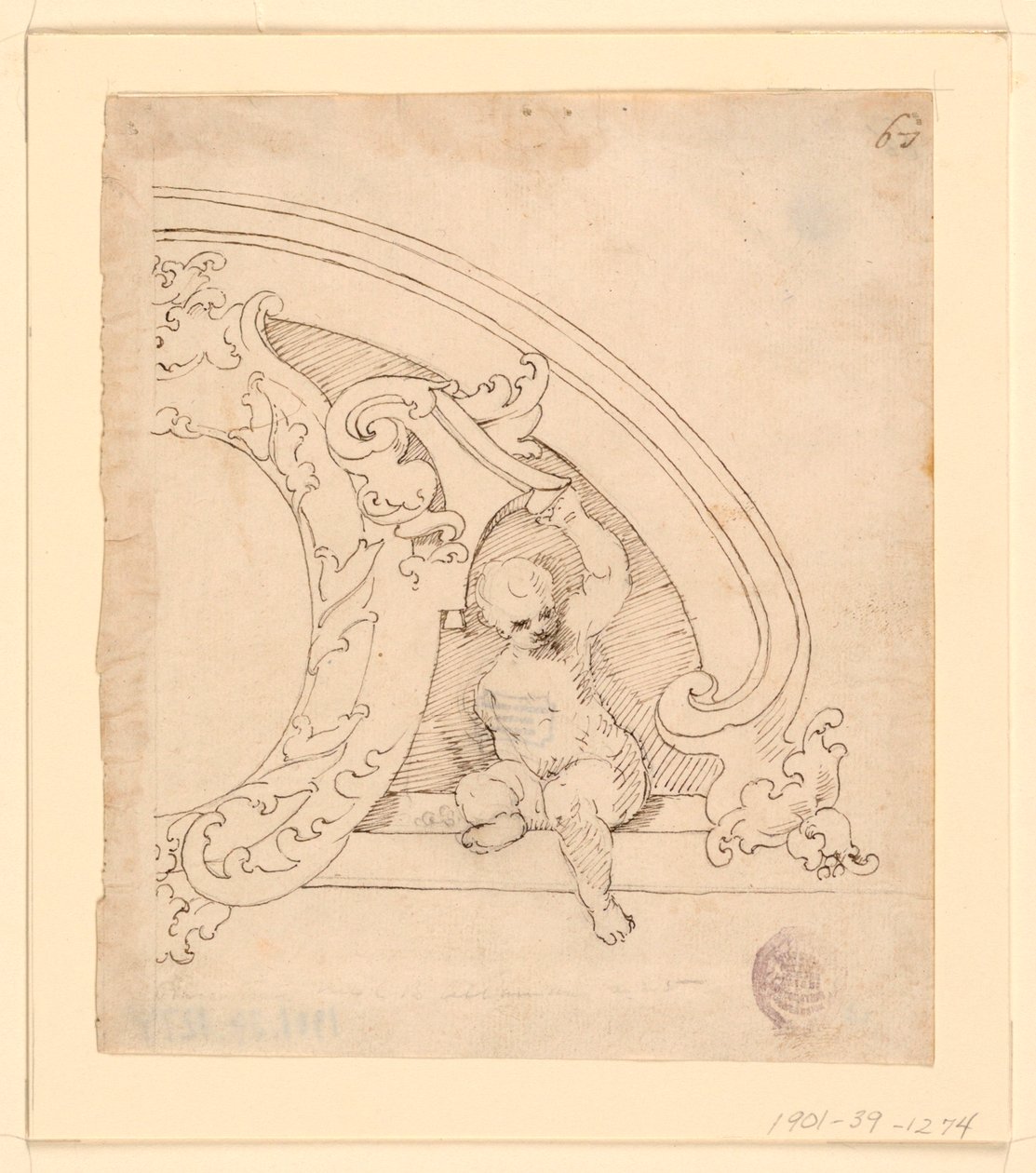 Projet pour un fronton décoratif - Unknown artist