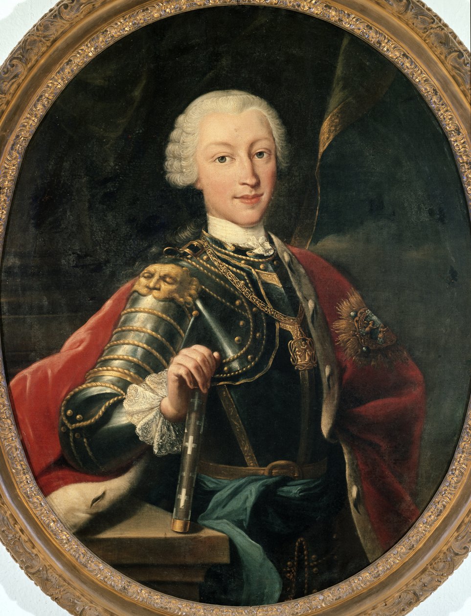 Portrait de Charles Emmanuel III de Savoie, roi de Sardaigne (huile sur toile) - Unknown artist