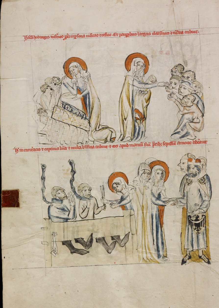 Sainte Hedwige au service des malades ; Sainte Hedwige au service des prisonniers - Unknown artist