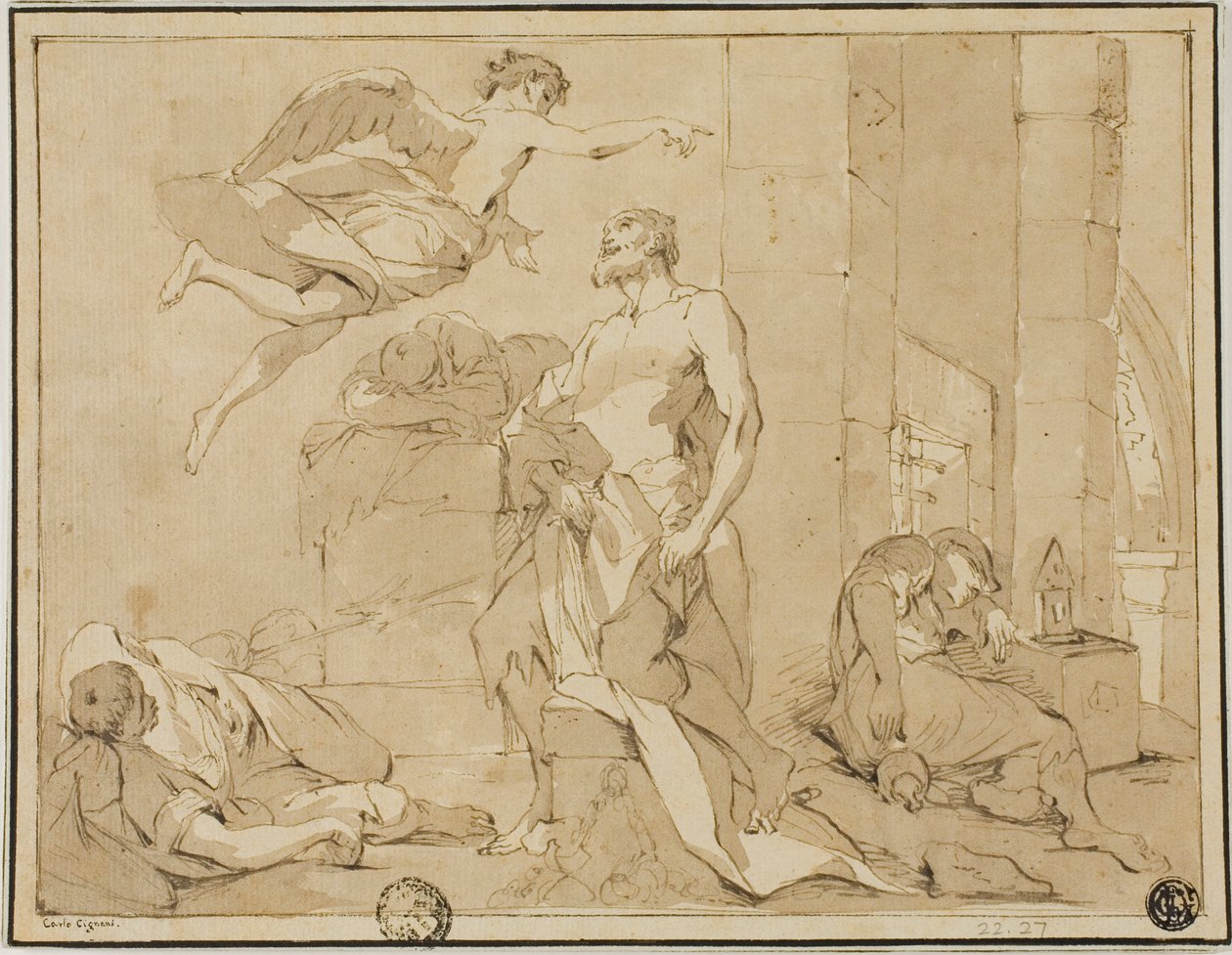 Saint Paul sauvé de la prison par un ange - Unknown artist