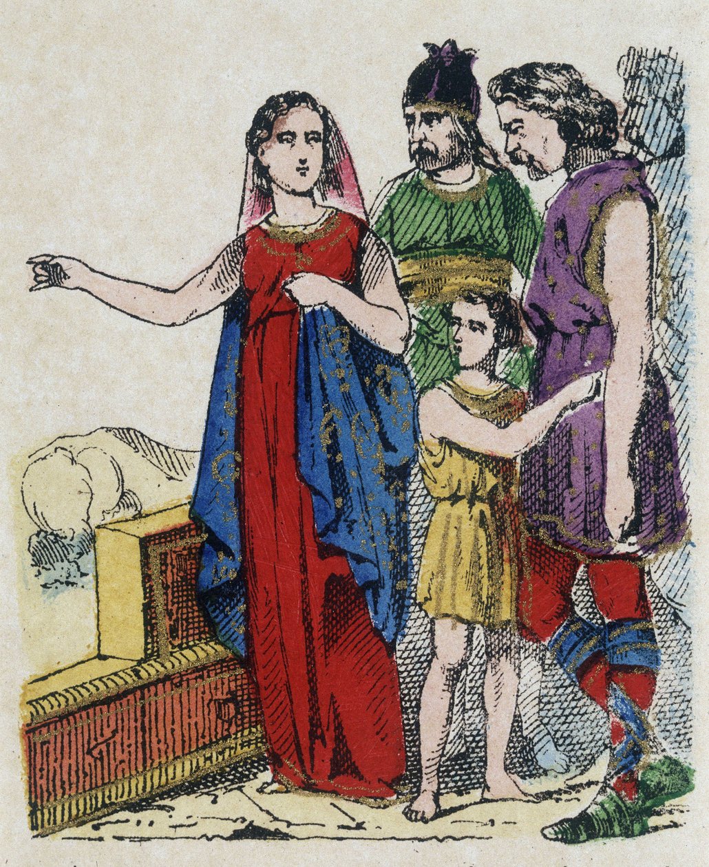 Sainte Geneviève (422-502), patronne de Paris, dissuada les Parisiens d