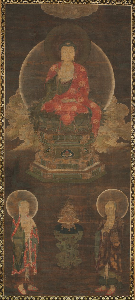 Triade de Shakyamuni : Bouddha assisté par Manjushri et Samantabhadra (Bouddha) - Unknown artist