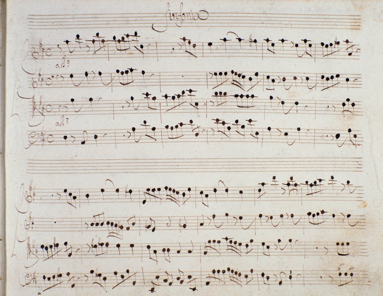 Page de partition musicale de l