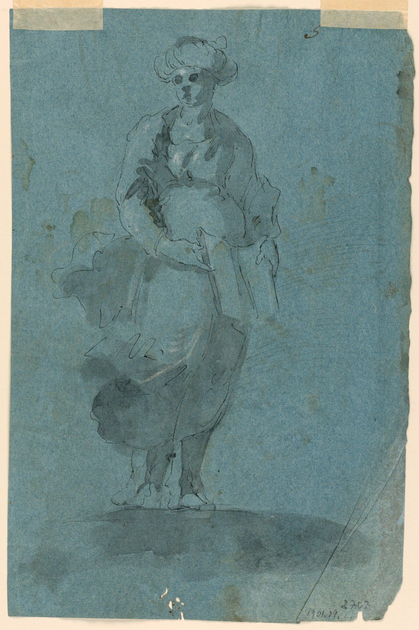 Esquisses A) Sibylle (?); B) Saint Jean prêchant - Unknown artist