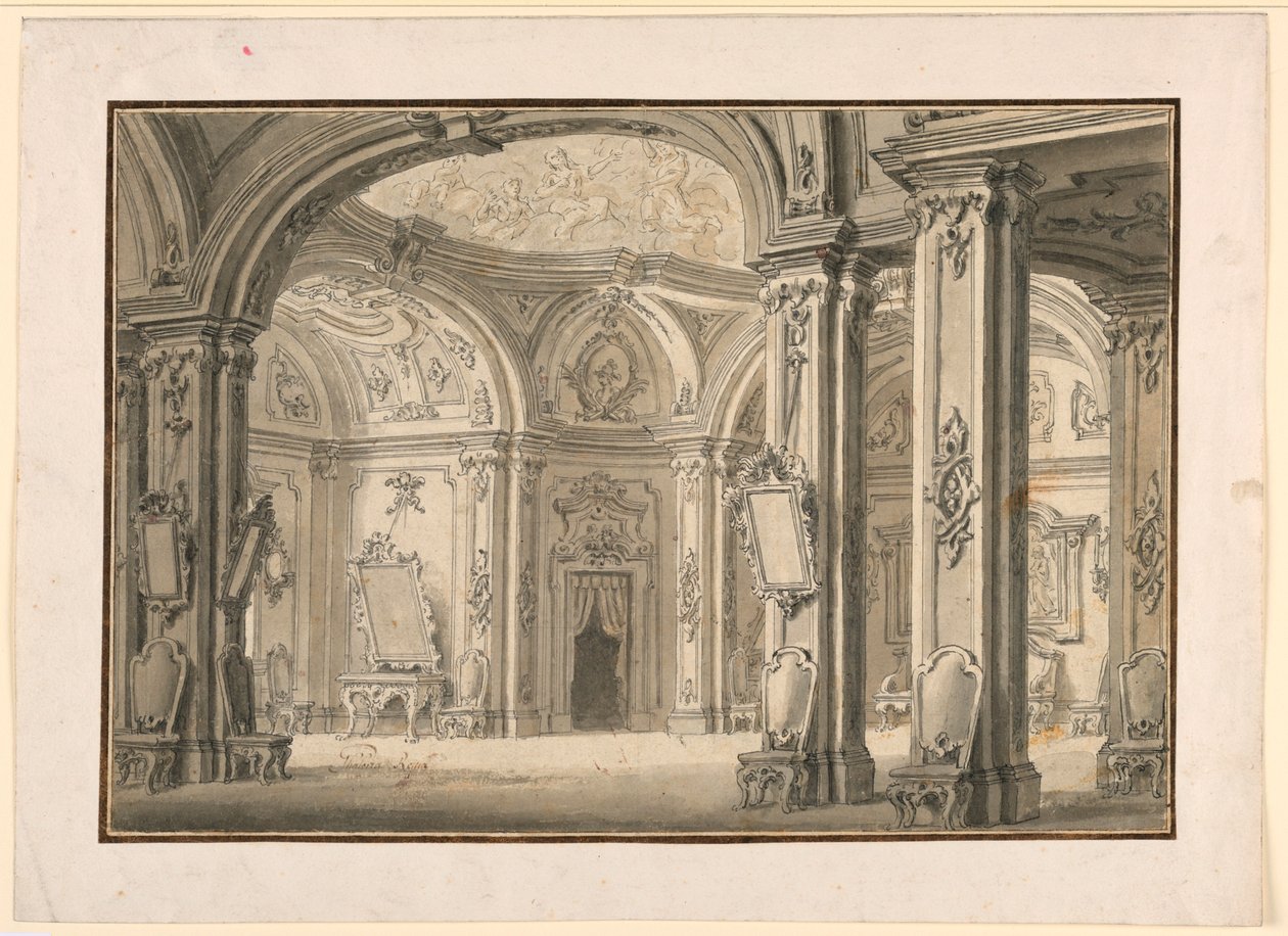 Décor de scène : Galerie dans un palais - Unknown artist