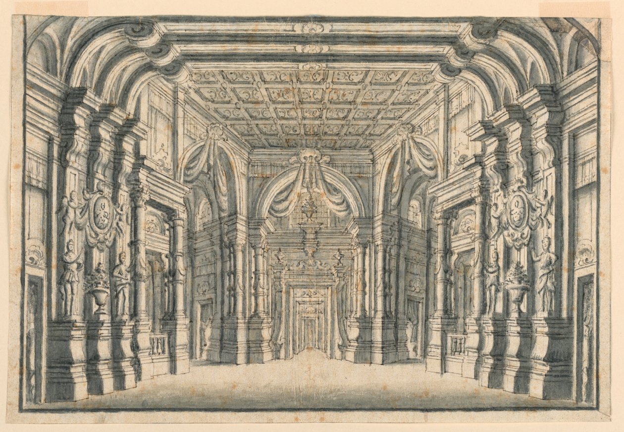 Décor de scène : Intérieur des salles du palais - Unknown artist