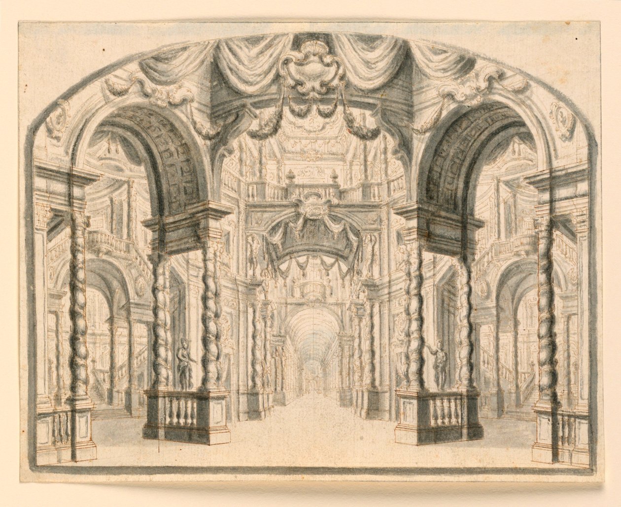 Décor de scène : Intérieur de palais - Unknown artist