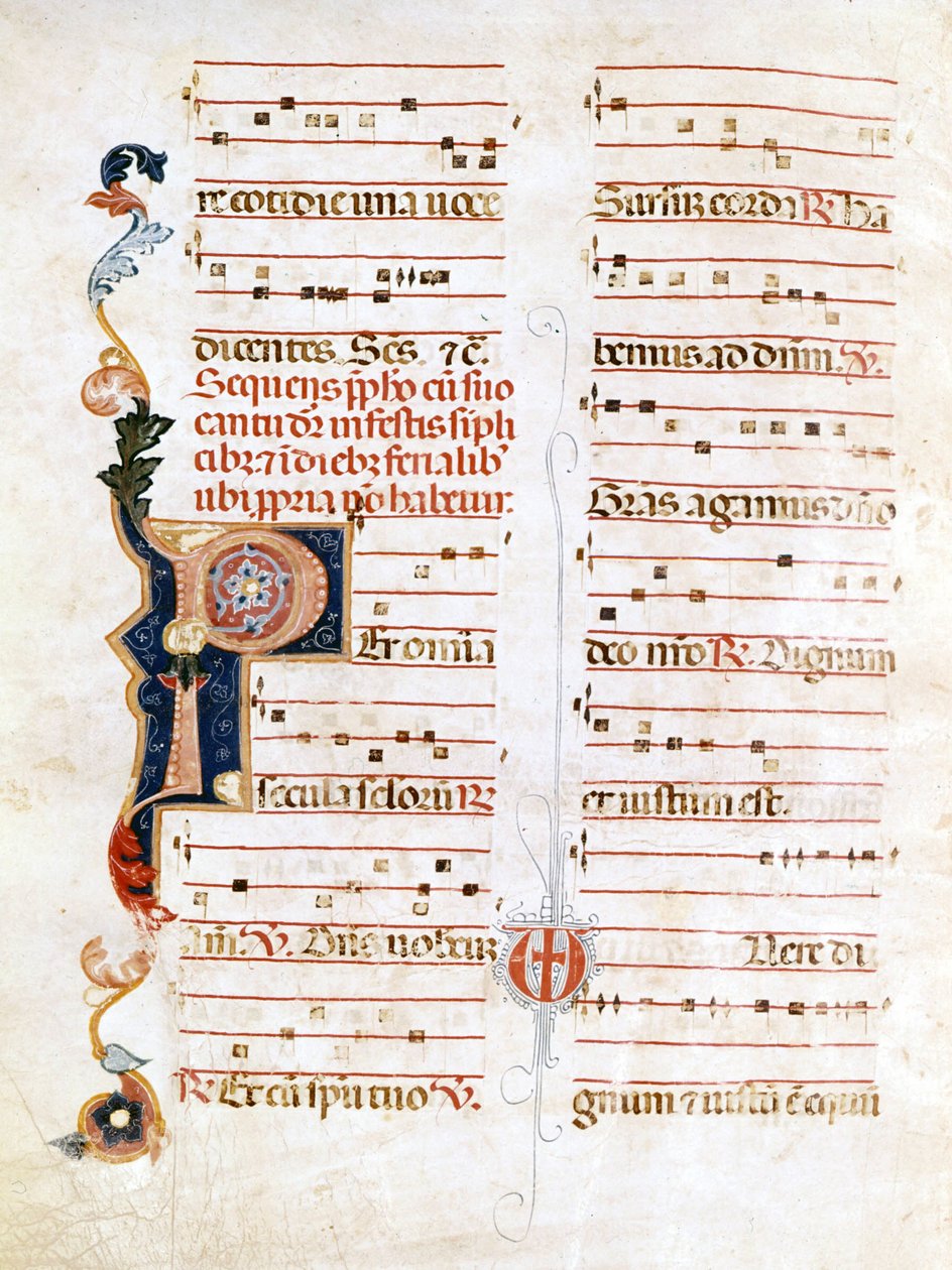 Sursum Corda, exemple de notation du 14ème siècle - Unknown artist