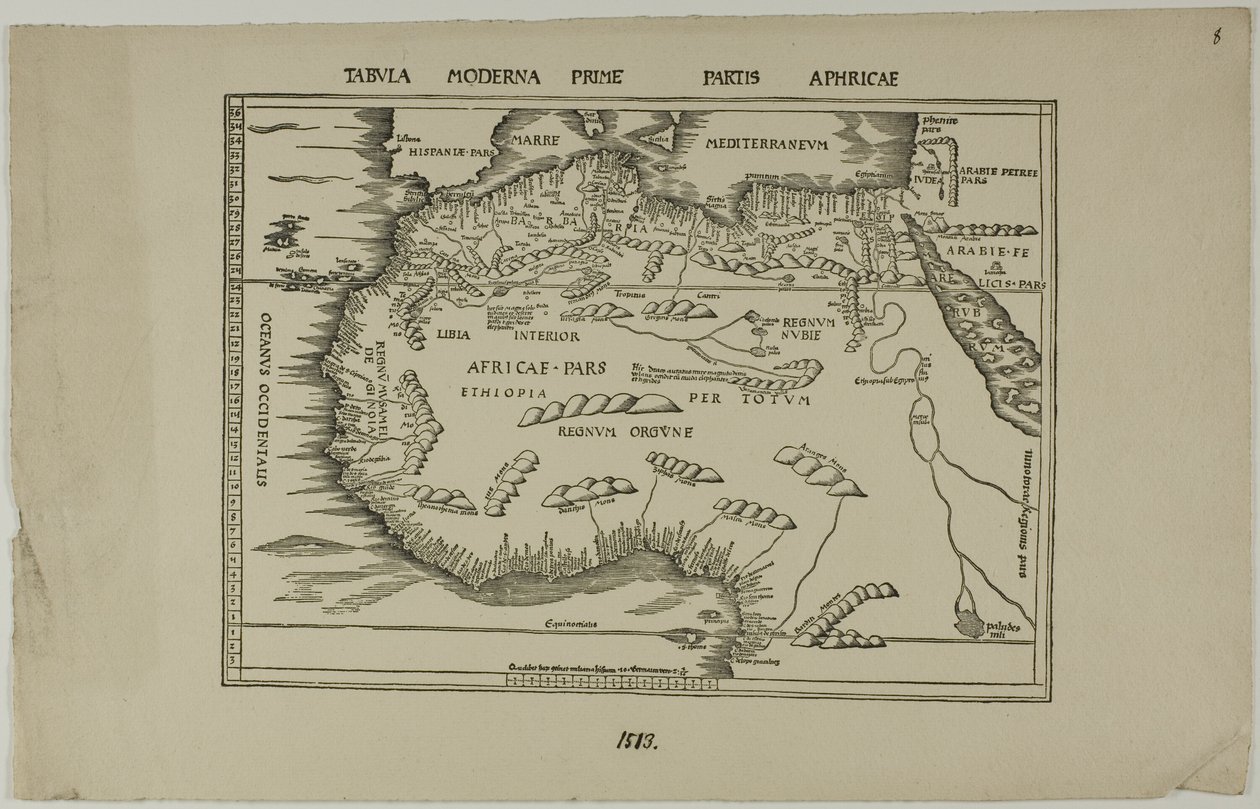 Tabula Moderna Prime Partis Aphricae - Unknown artist
