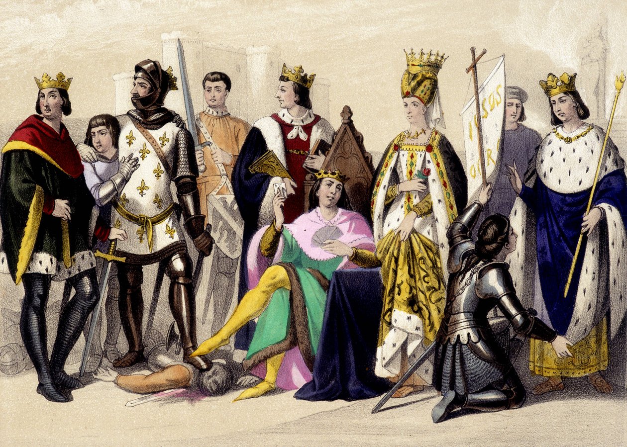 Les Capétiens de Valois de 1328 à 1422. Philippe VI, Jean II, Charles VI, Isabeau de Bavière, Jeanne d