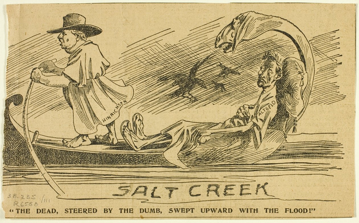 Les Morts, dirigés par les Muets, emportés vers le haut par le déluge - Unknown artist