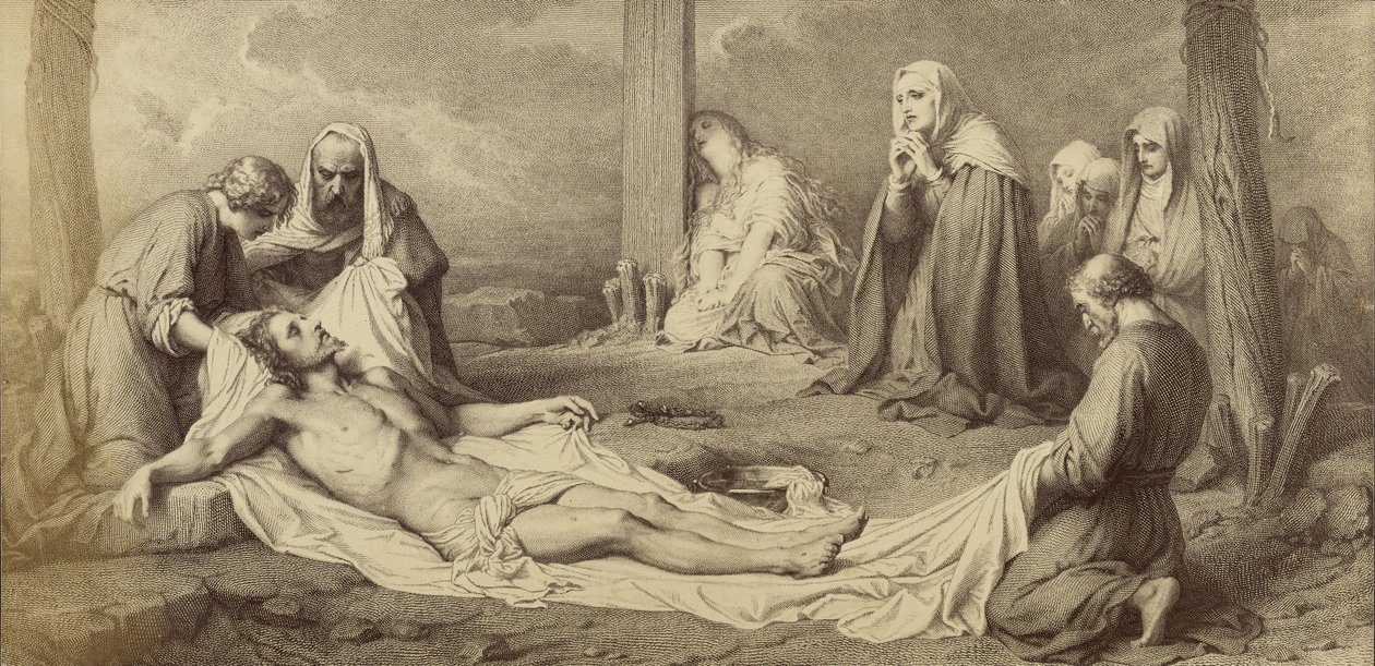 [La déposition de croix de Paul Delaroche] - Unknown artist