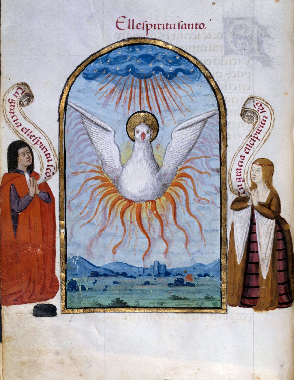 Le Saint-Esprit (page de manuscrit) - Unknown artist
