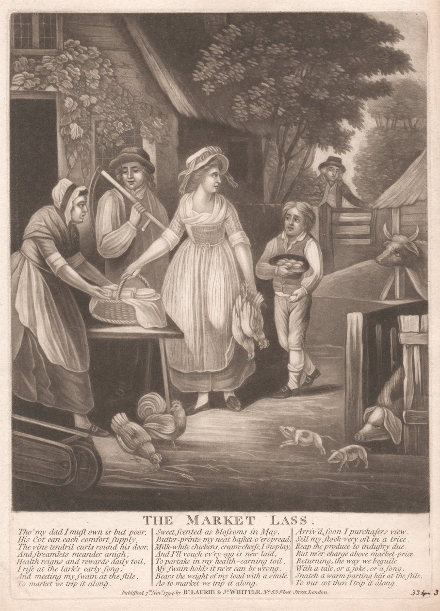 La fille du marché - Unknown artist