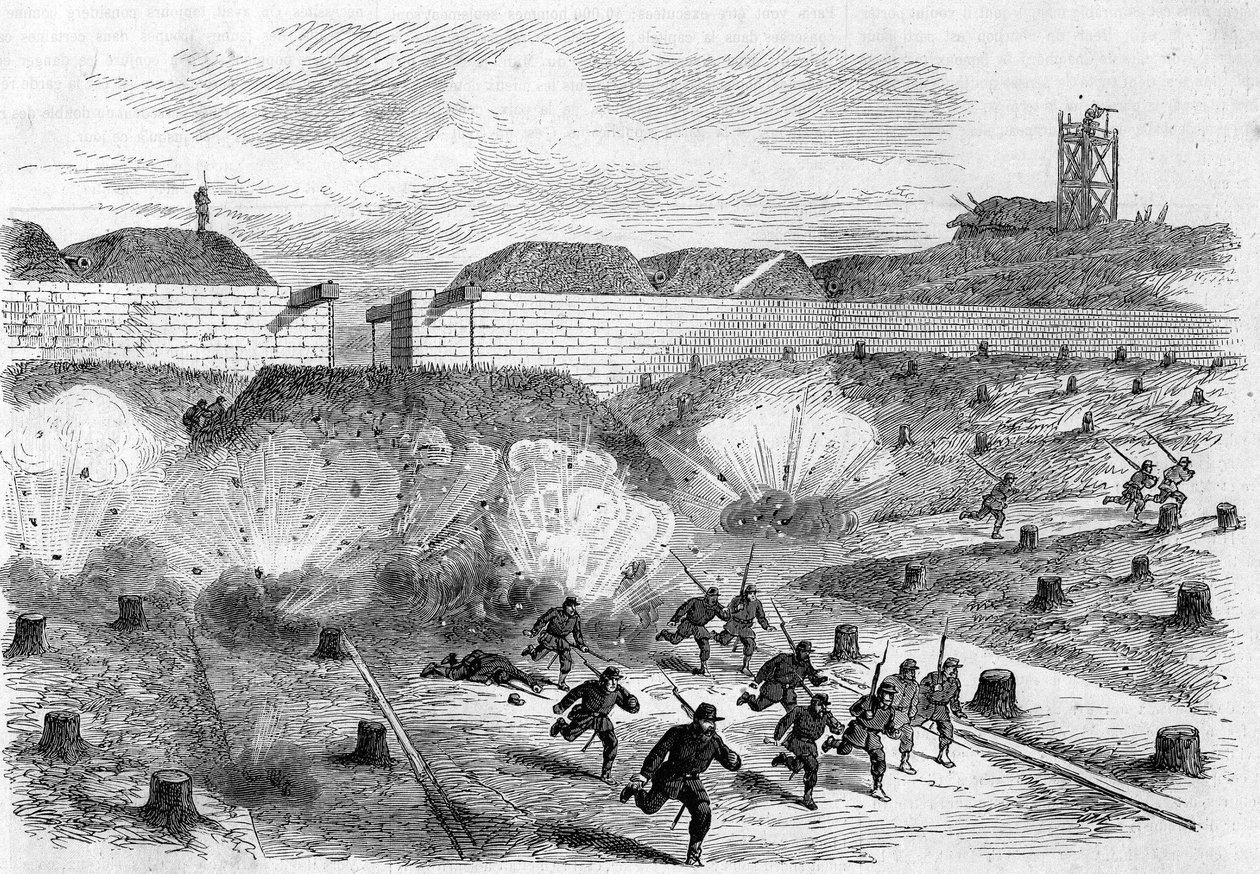 La Commune de Paris en 1871. Bombardement de la Porte d