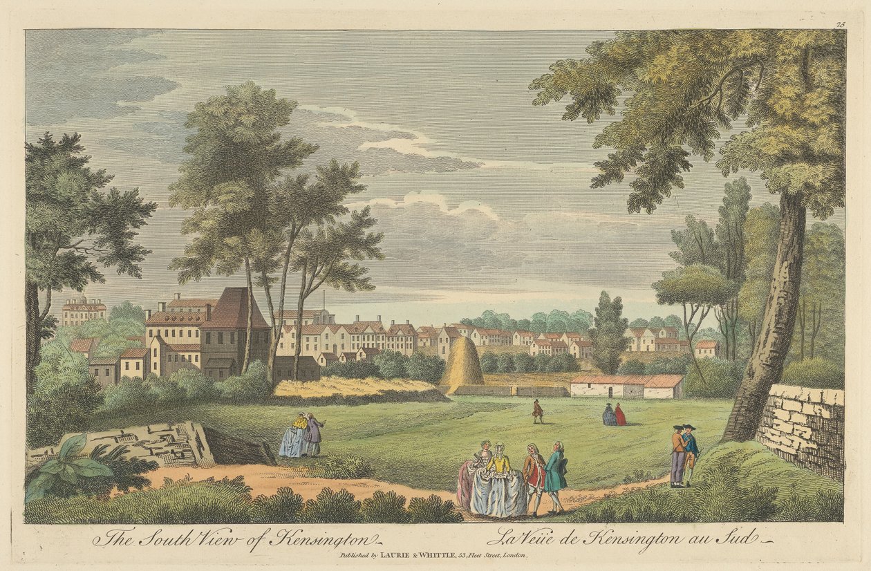 Vue sud de Kensington - Unknown artist