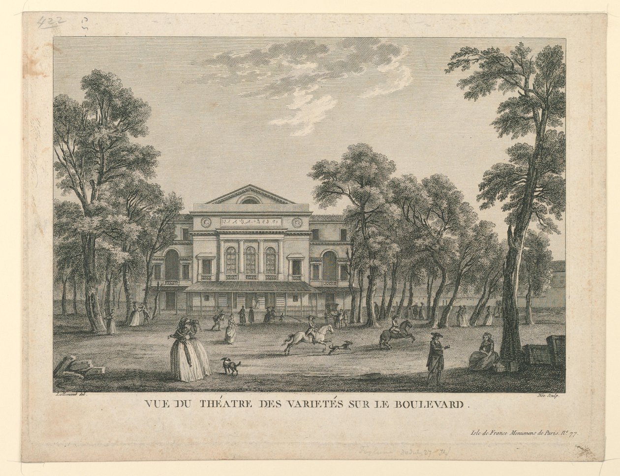 Théâtre des Variétés à Paris - Unknown artist