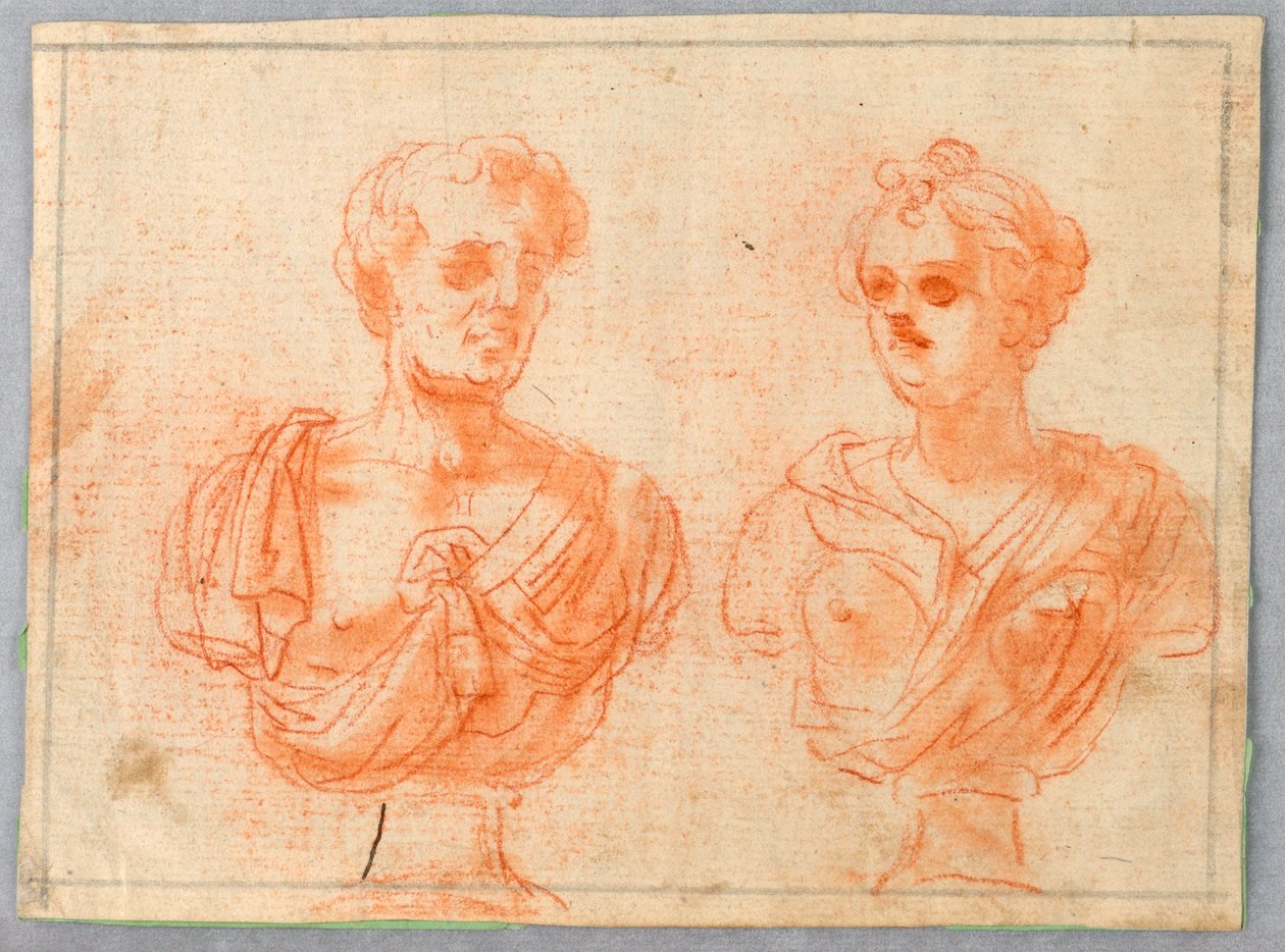 Deux bustes romains - Unknown artist