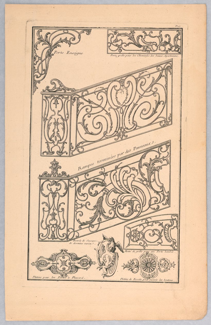 Diverses conceptions pour la ferronnerie décorative - Unknown artist