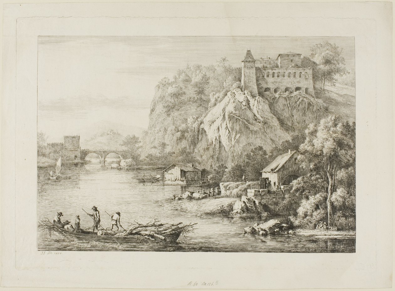 Vue des Carmes de Caussées à Lyon - Unknown artist