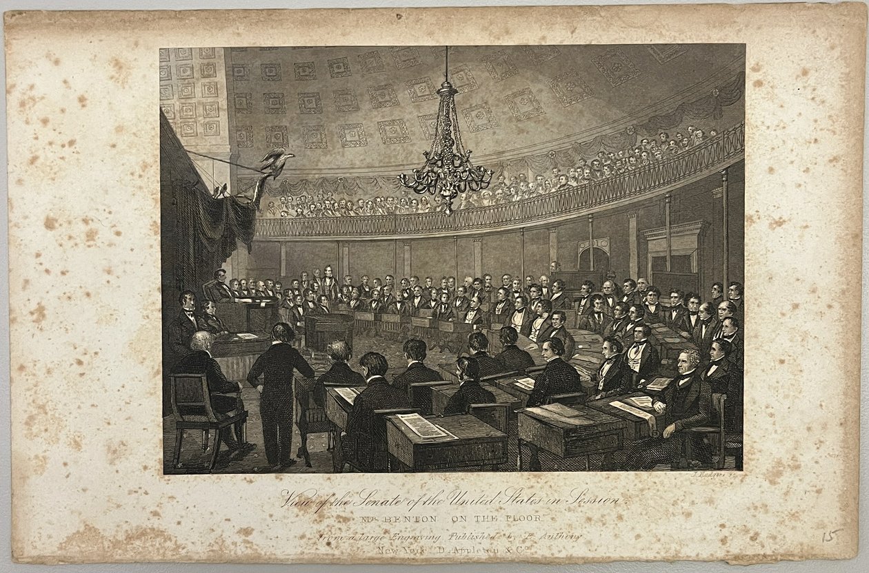 Vue du Sénat des États-Unis en session - Unknown artist