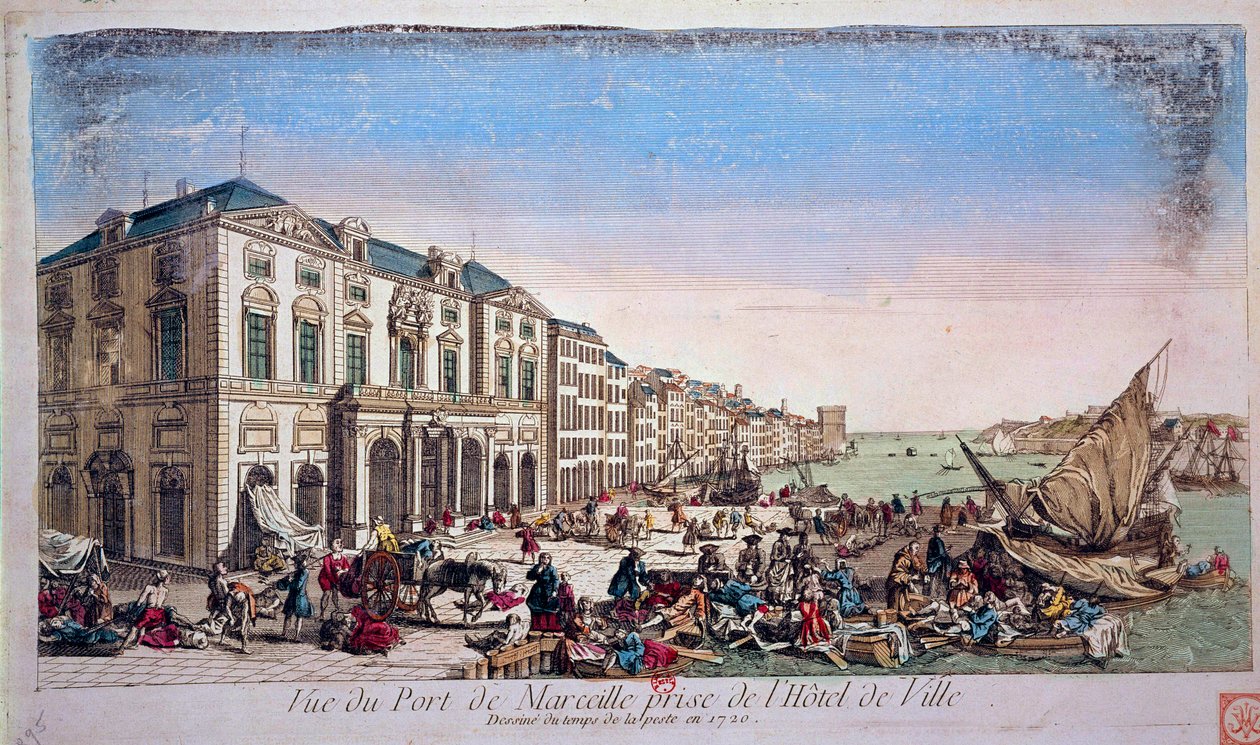 Vue du port de Marseille depuis l
