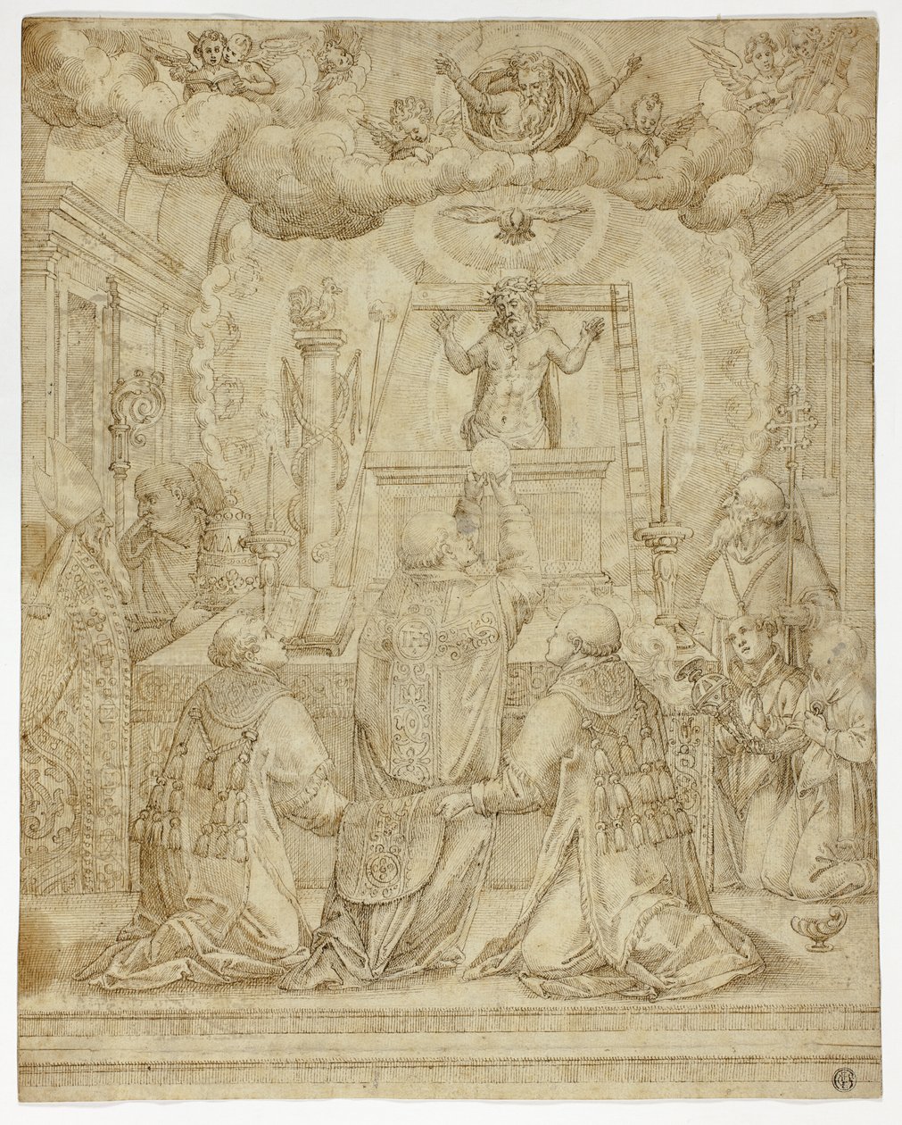 Vision de Saint Grégoire - Unknown artist