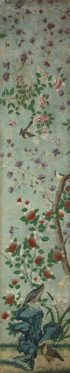 Panneau mural : Oiseaux et fleurs - Unknown artist