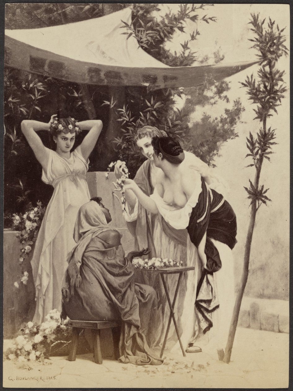 "La vendeuse de couronnes" par Gustave Boulanger - Unknown artist/maker