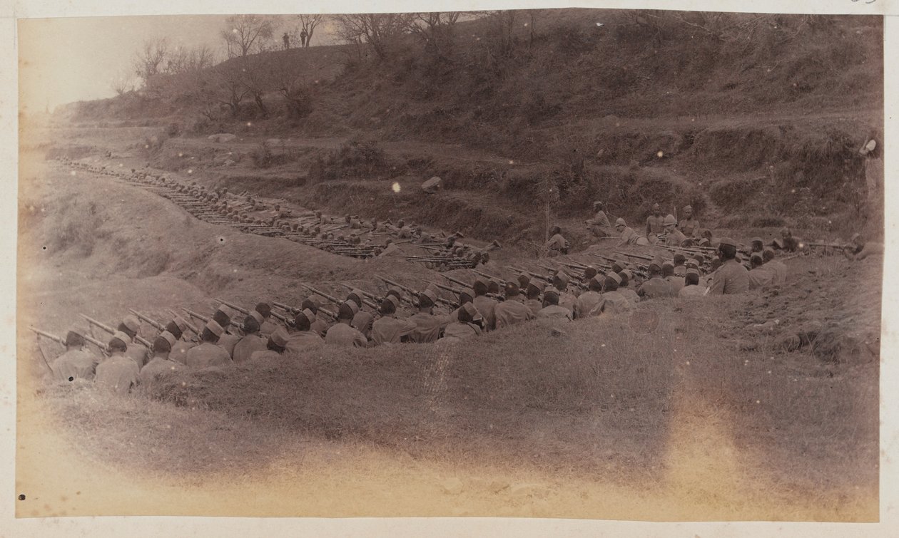 4e régiment Goorkha tenant les tranchées - Unknown photographer